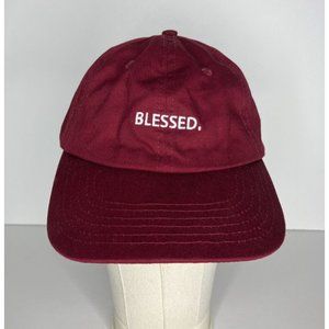 Blessed Maroon Adjustable Women's Hat